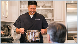 In-Home Senior Care Meal Preparation, Feeding