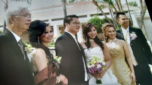 The Tran family at Brandon's wedding.