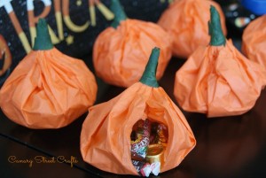 pumpkin pouch goodie bags
